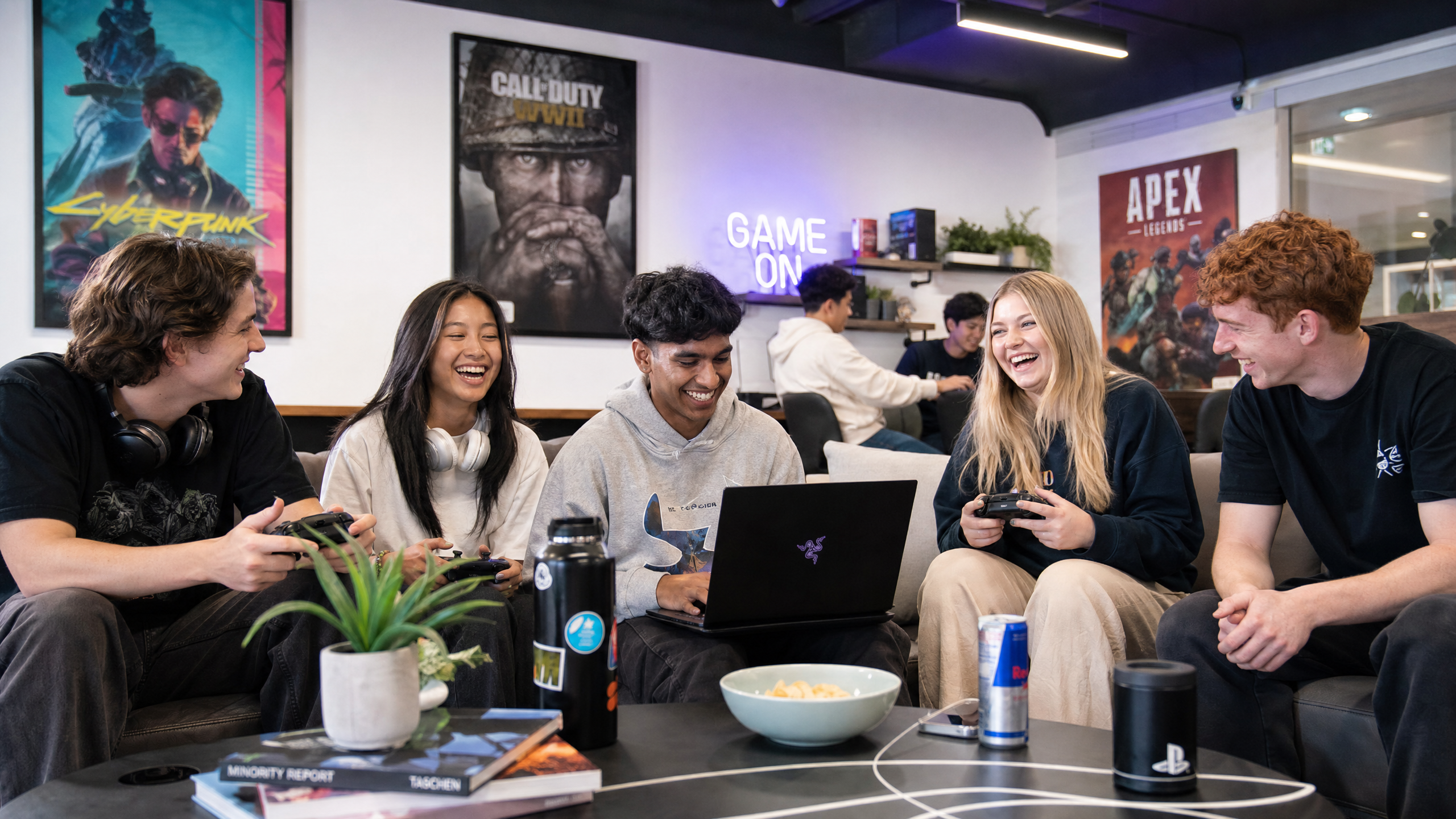 SpinJackpot team gaming together